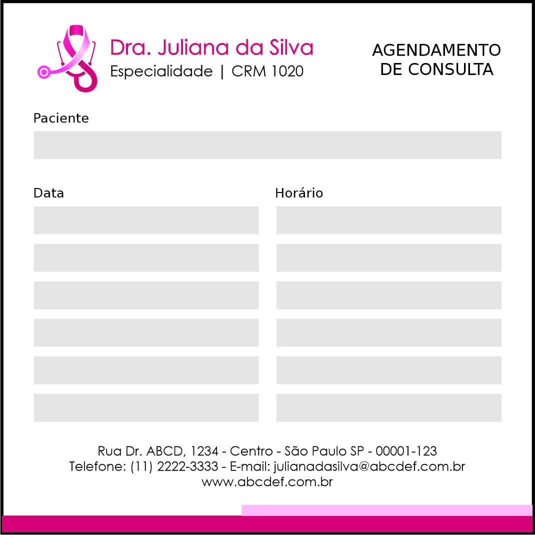 Bloco de Agendamento de Consulta Oncologia Osaka