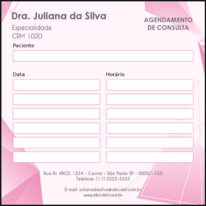 Bloco de Agendamento de Consulta Oncologia Tóquio