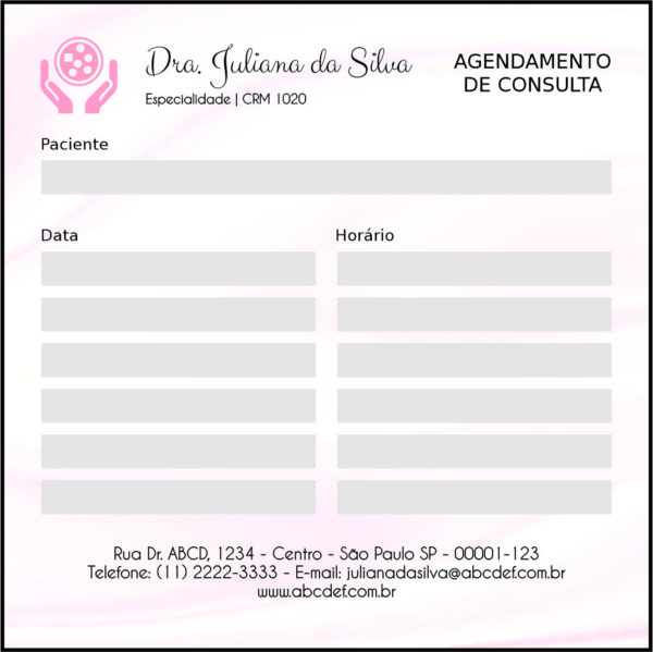 Bloco de Agendamento de Consulta Oncologia Yokohama Bloco de Agendamento de Consulta Oncologia Yokohama