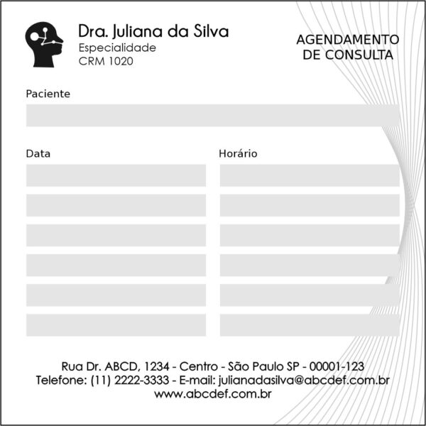 Bloco de Agendamento de Consulta Otorrinolaringologia Valencia Bloco de Agendamento de Consulta Otorrinolaringologia Valencia