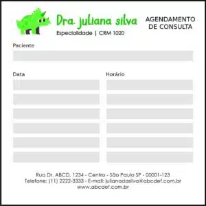 Bloco de Agendamento de Consulta Pediatra Sopot