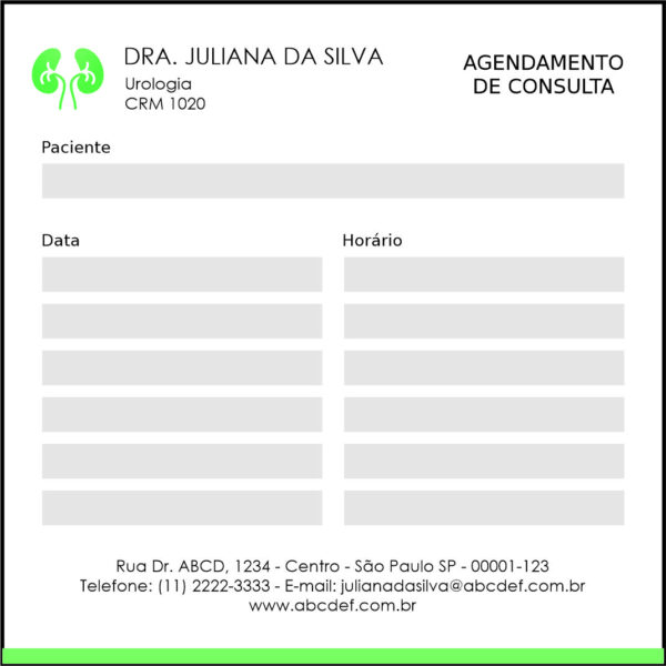 Bloco de Agendamento de Consulta Urologia Braga Bloco de Agendamento de Consulta Urologia Braga