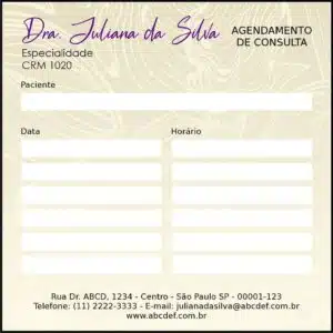 Bloco de Agendamento de Consulta Dermatologista Oxford