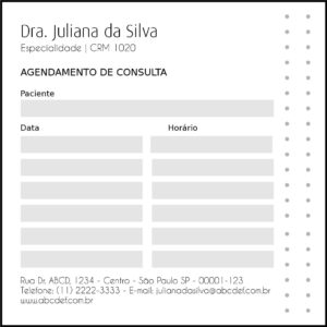Bloco de Agendamento de Consulta Clínica Geral Tebas
