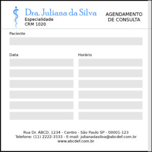 Bloco de Agendamento de Consulta Clínica Geral Saís