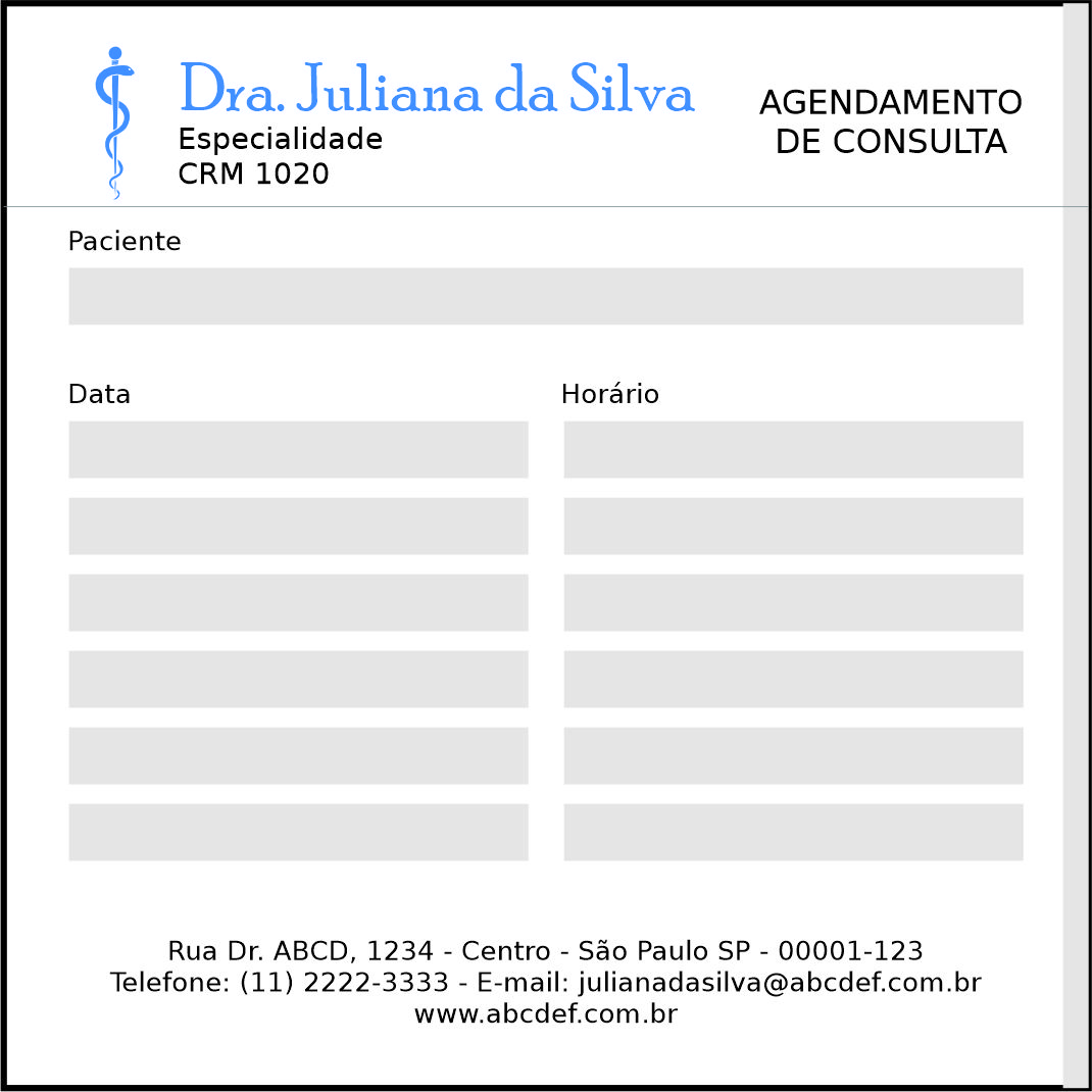 Bloco de Agendamento de Consulta Clínica Geral Saís