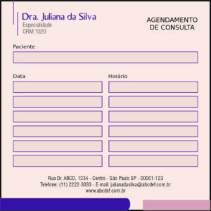 Bloco de Agendamento de Consulta Clínica Geral Luxor