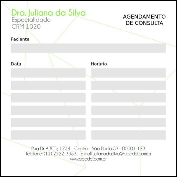 Bloco de Agendamento de Consulta Performance Gyor Bloco de Agendamento de Consulta Performance Gyor