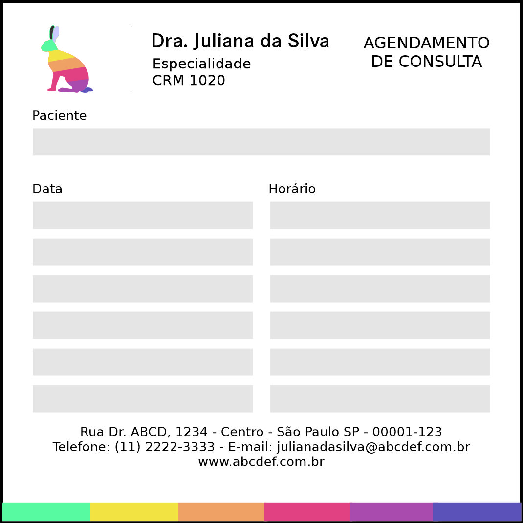 Bloco de Agendamento de Consulta Veterinário Viena