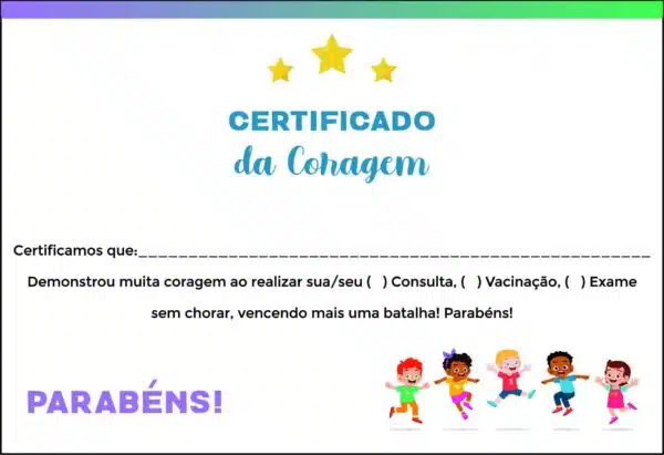 Certificado da Coragem Pediatra Opole Certificado da Coragem Pediatra Opole