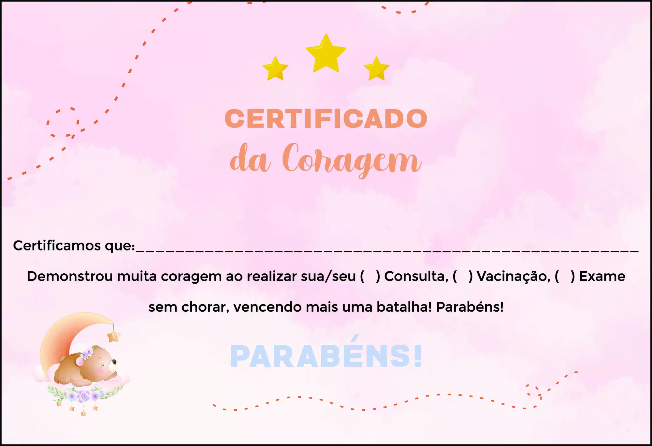 Certificado da Coragem Pediatra Poznan