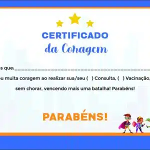 Certificado da Coragem Pediatria Radom