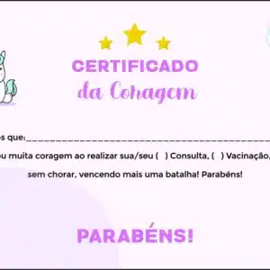 Certificado da Coragem Pediatria Moszna