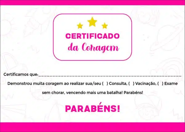 Certificado da Coragem Pediatra Lublin Certificado da Coragem Pediatra Lublin