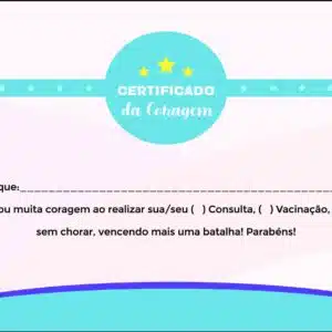 Certificado da Coragem  Pediatra Tricidade