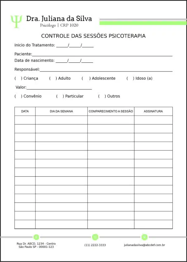 Controle de Sessão Psicoterapia Frankfurt Controle de Sessão Psicoterapia Frankfurt
