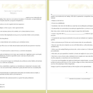 Termo de Consentimento Peeling A4 Frente e Verso