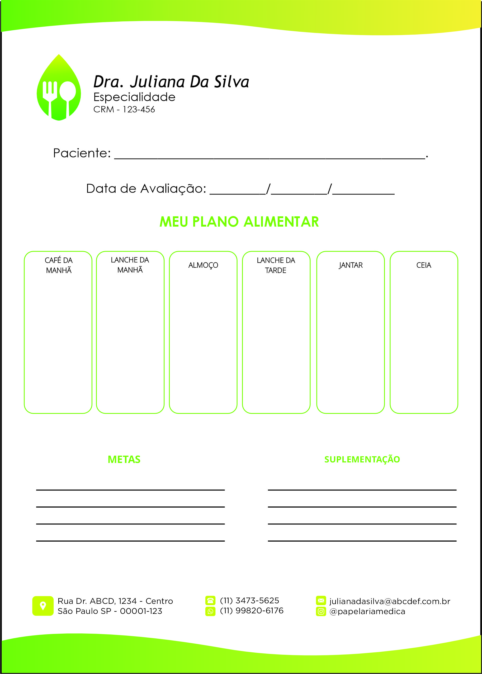 Plano Alimentar Nutricionista Buenos Aires