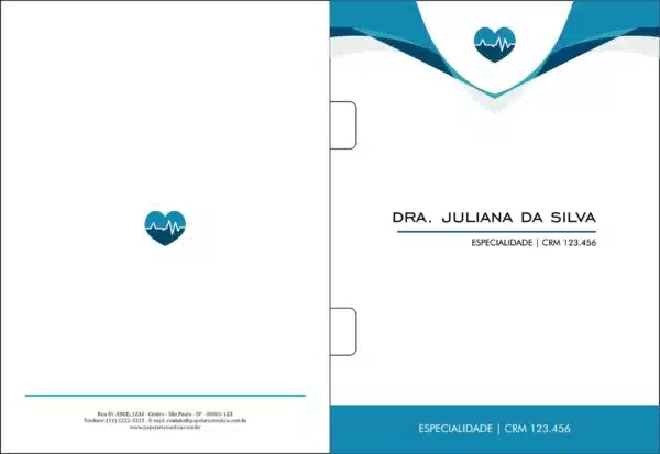 Pasta com Orelha Cardiologista Lisse Pasta com Orelha Cardiologista Lisse