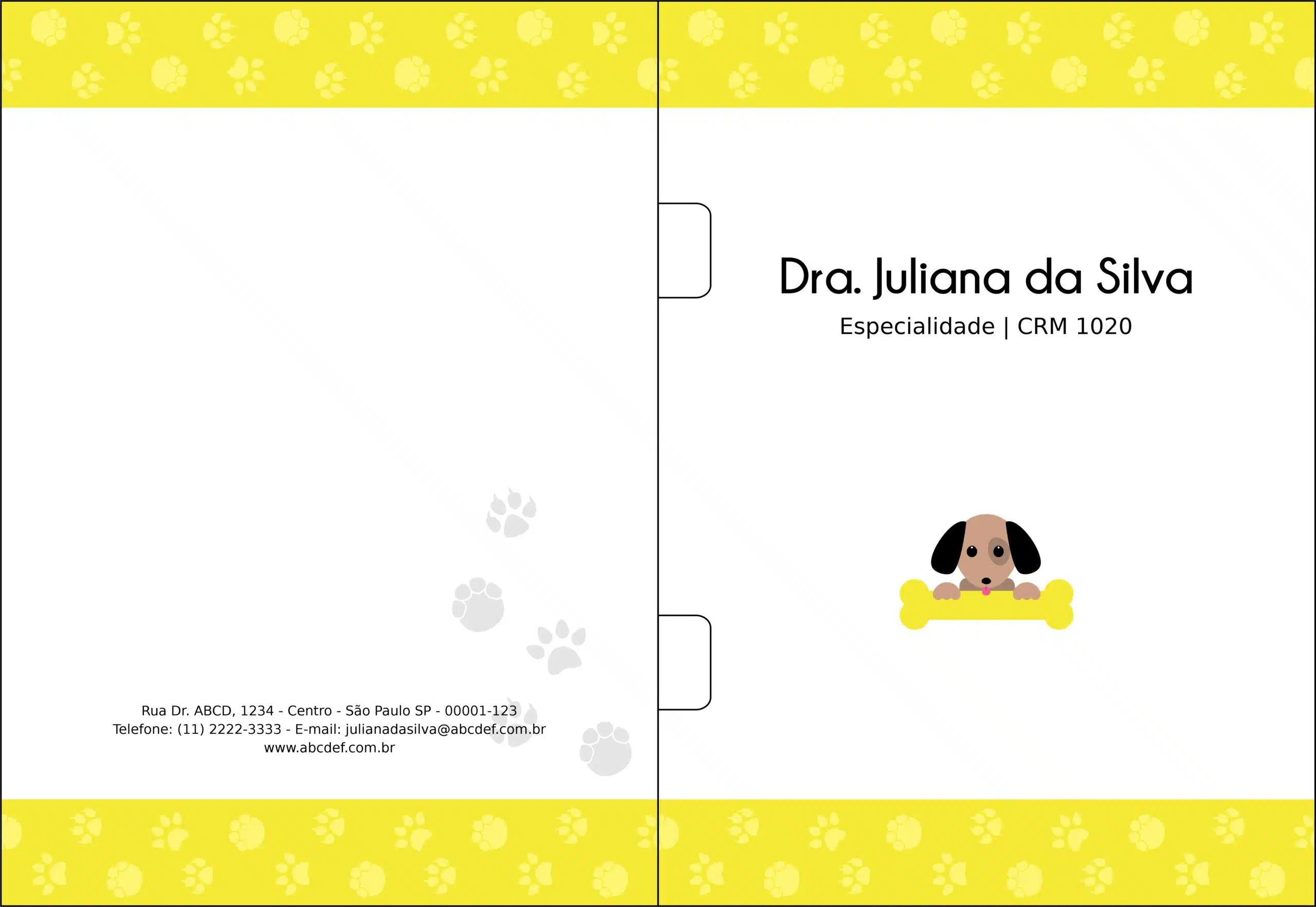 Pasta com Orelha Veterinário Linz