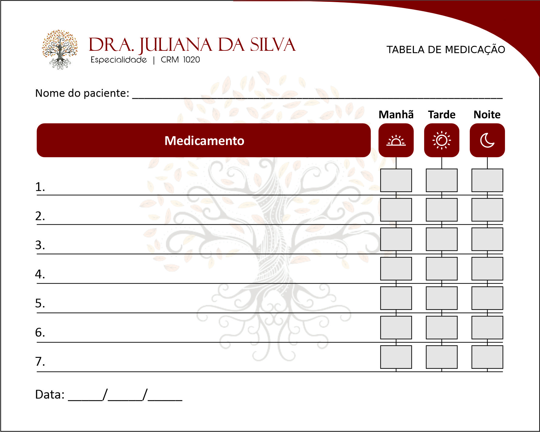 Tabela de Medicação Geriatria Malard