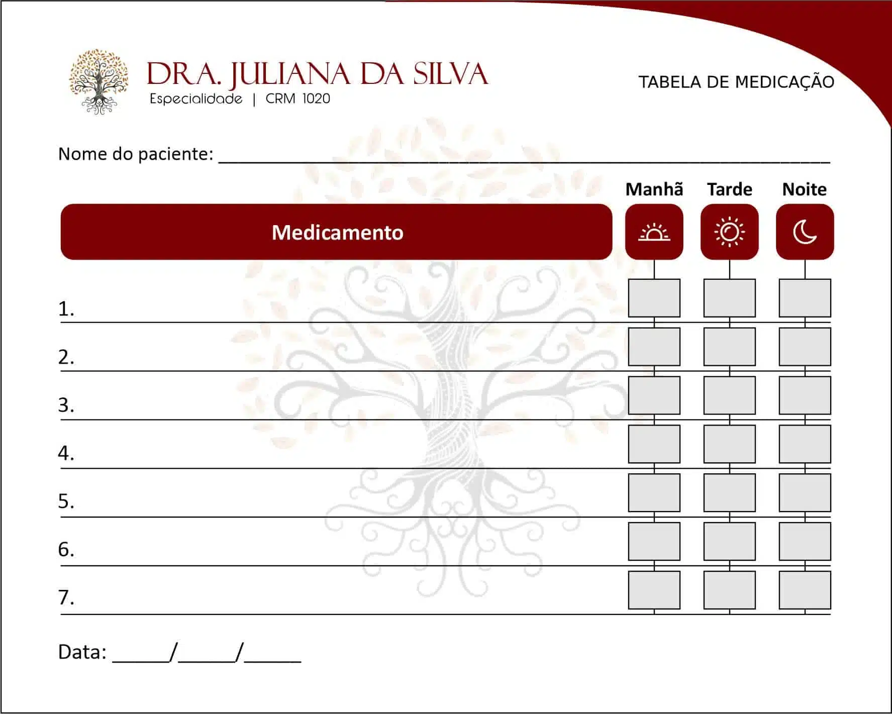 Tabela de Medicação Geriatria Malard