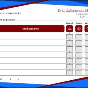 Tabela de Medicação Angiologia e Vascular Gante