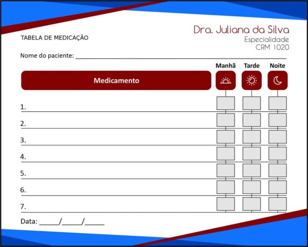 Tabela de Medicação Angiologia e Vascular Gante Tabela de Medicação Angiologia e Vascular Gante