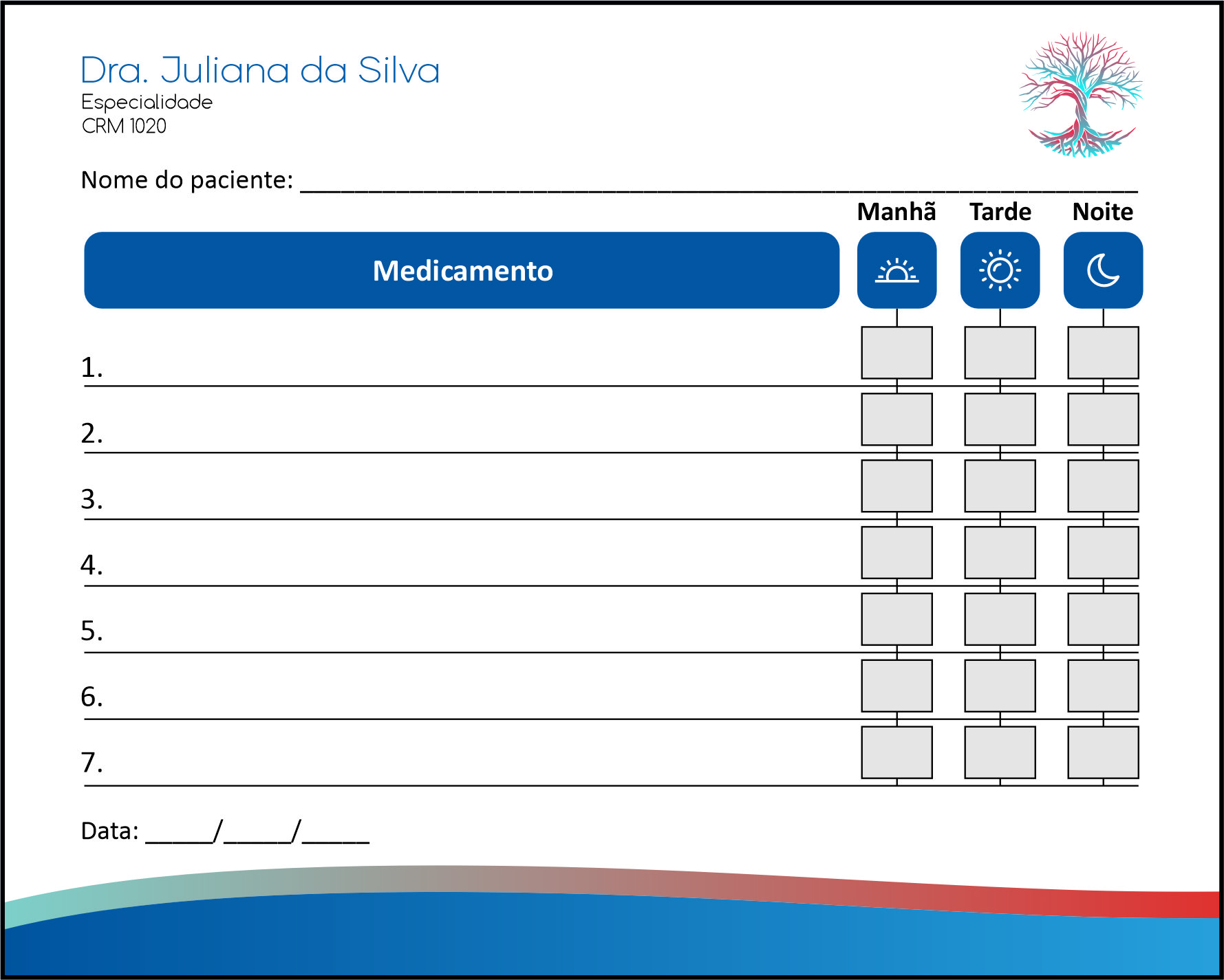 Tabela de Medicação Angiologia e Vascular Bruges