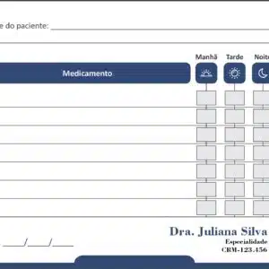 Tabela de Medicação Cardiologista Rotterdam