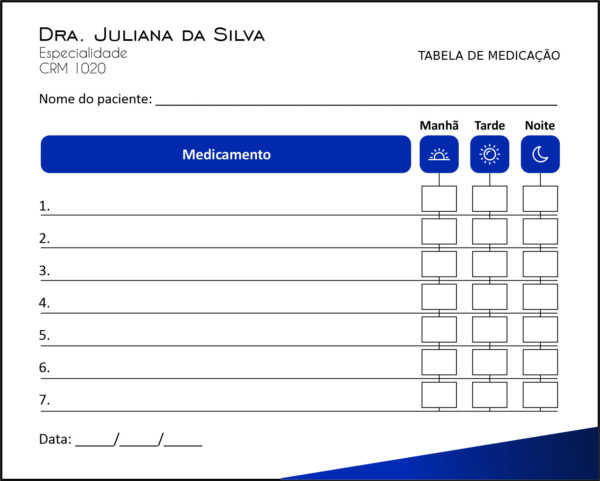 Tabela de Medicação Clínica Geral Latópolis Tabela de Medicação Clínica Geral Latópolis