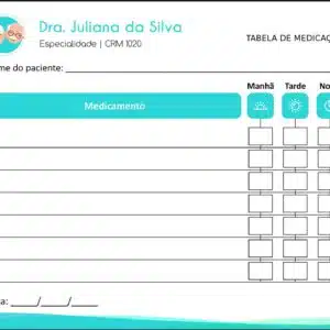 Tabela de Medicação Geriatria Sari