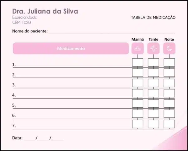 Tabela de Medicação Oncologia Tóquio Tabela de Medicação Oncologia Tóquio