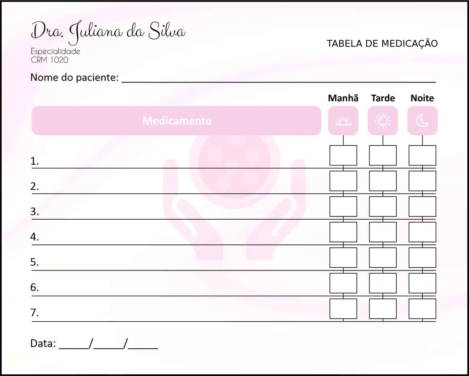 Tabela de Medicação Oncologia Yokohama