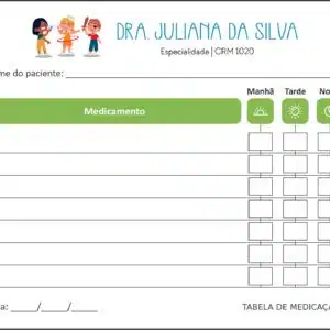 Tabela de Medicação Pediatra Toruń