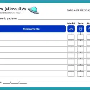 Tabela de Medicação Pediatra Bytom