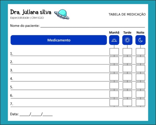 Tabela de Medicação Pediatra Bytom Tabela de Medicação Pediatra Bytom