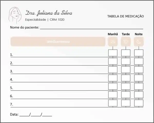 Tabela de Medicação Dermatologista Leeds Tabela de Medicação Dermatologista Leeds