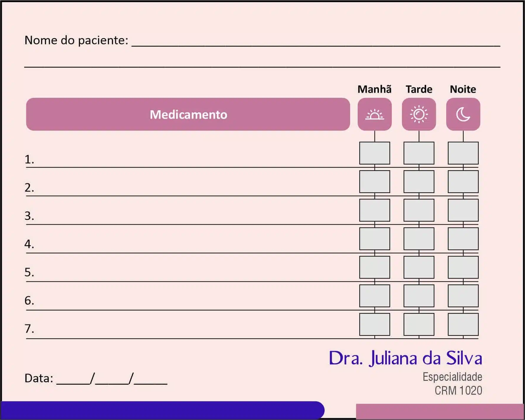 Tabela de Medicação Clínica Geral Luxor