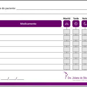 Tabela de Medicação Ortopedia Neápolis