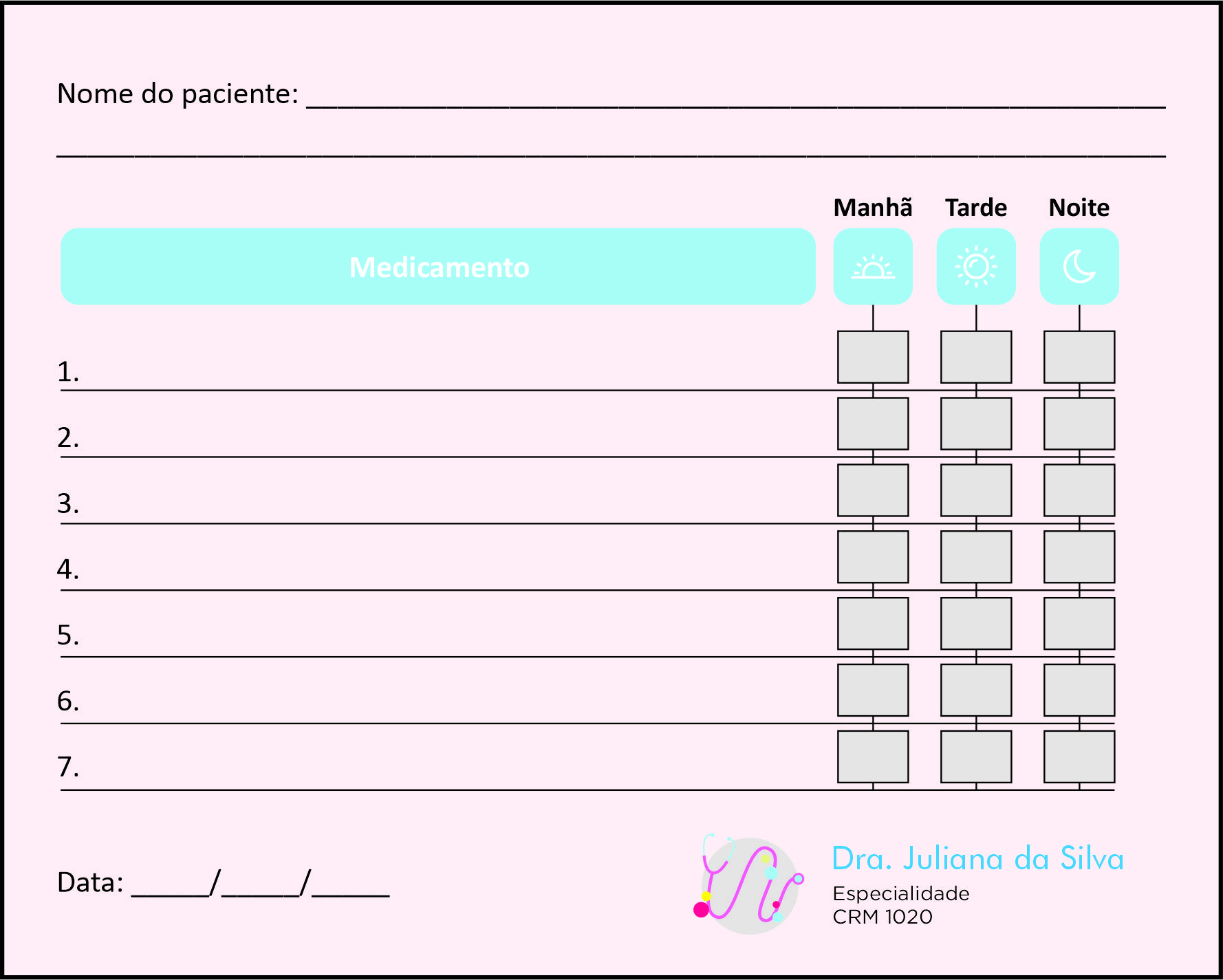 Tabela de Medicação Pediatria Tricidade