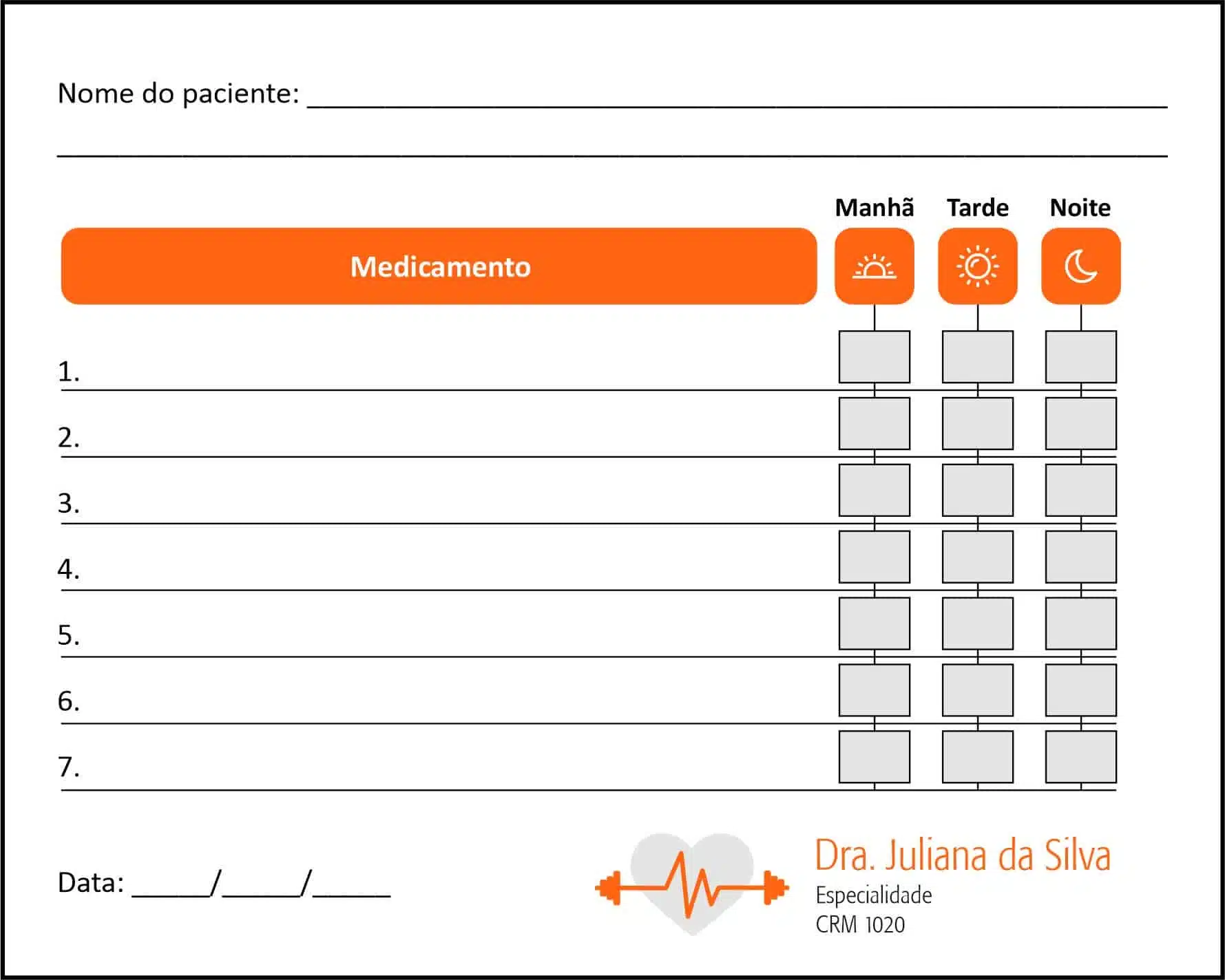 Tabela de Medicação Performance Budapeste