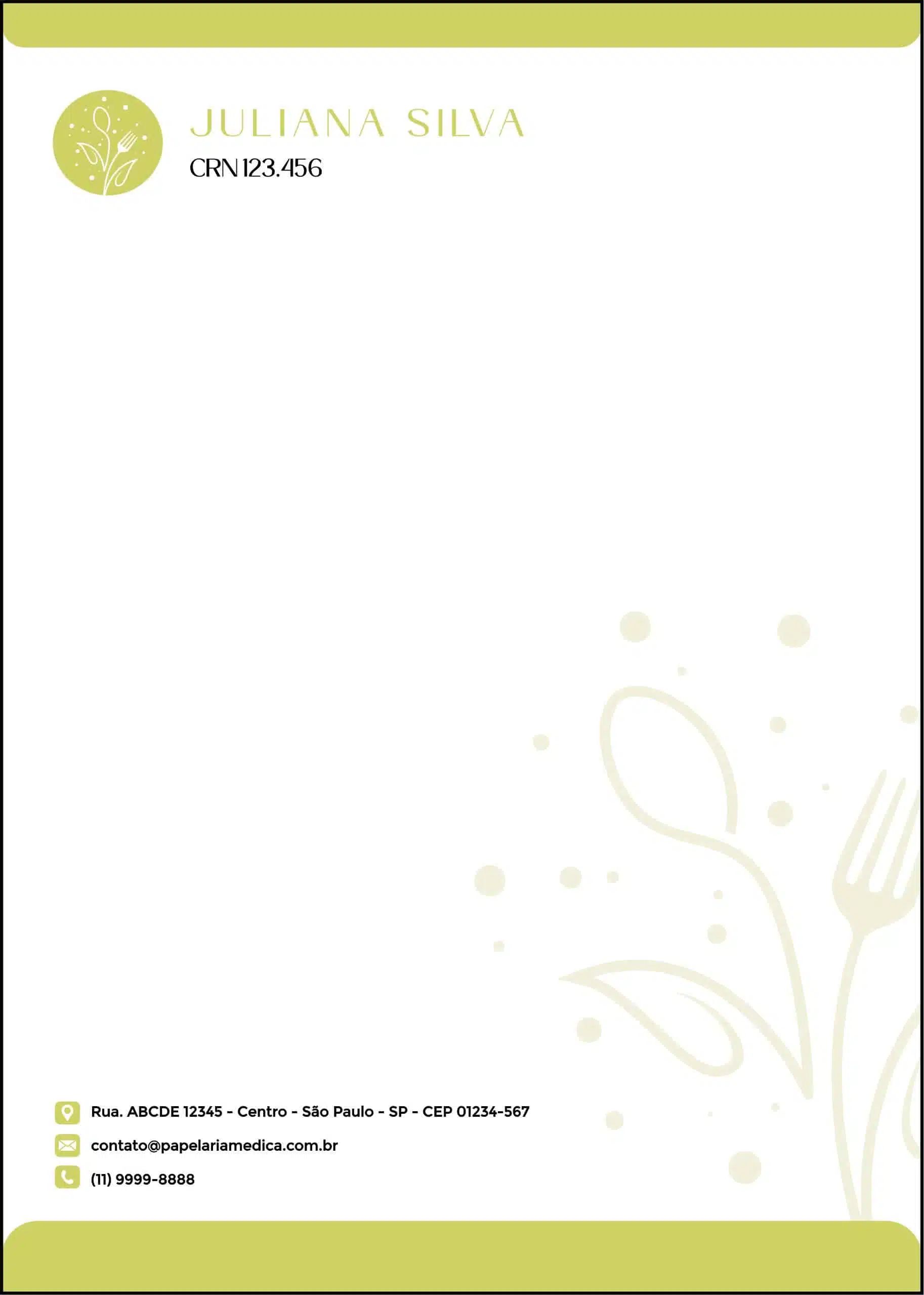 Receituário Nutricionista Salta