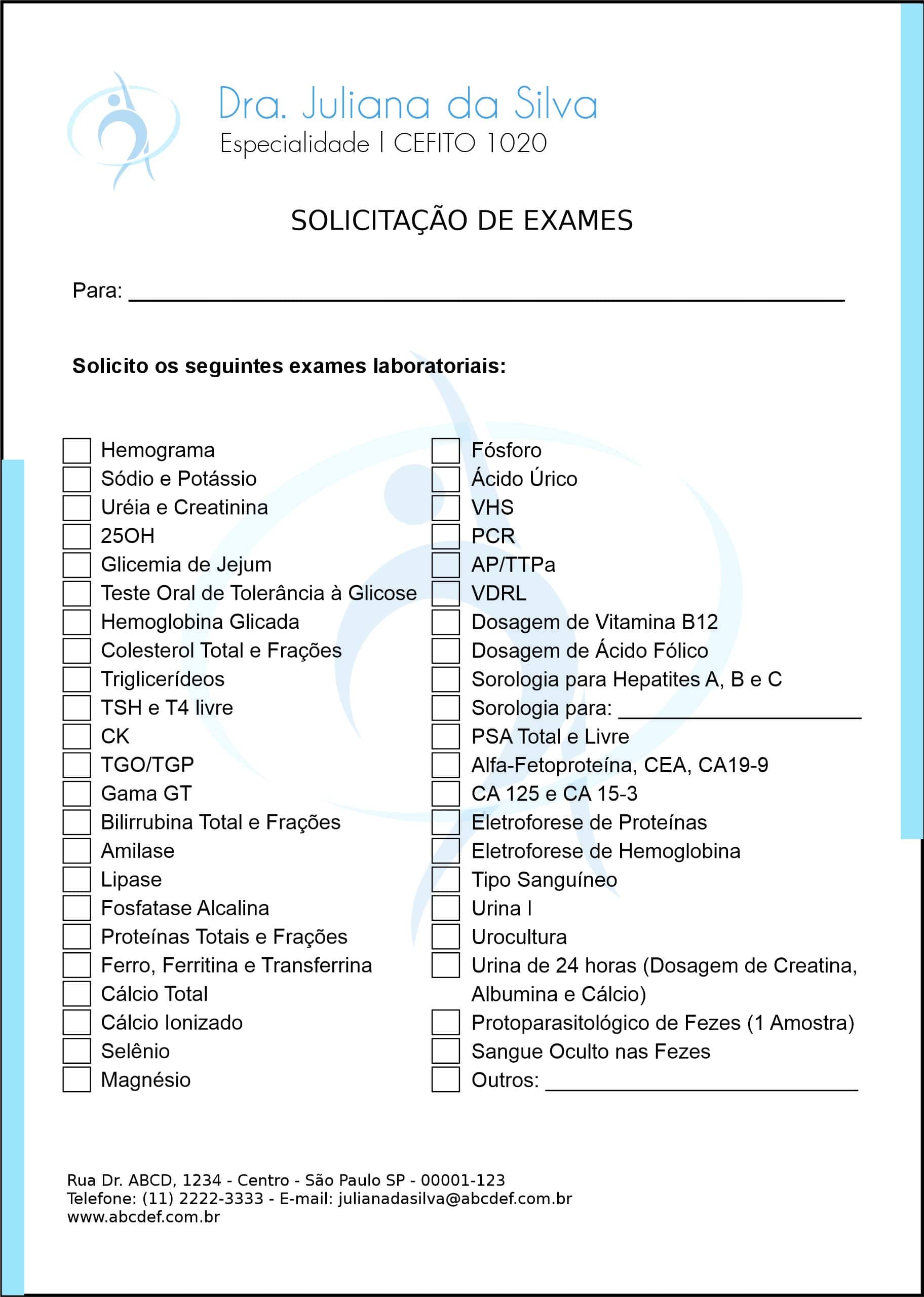 Solicitação de Exames Tripoli