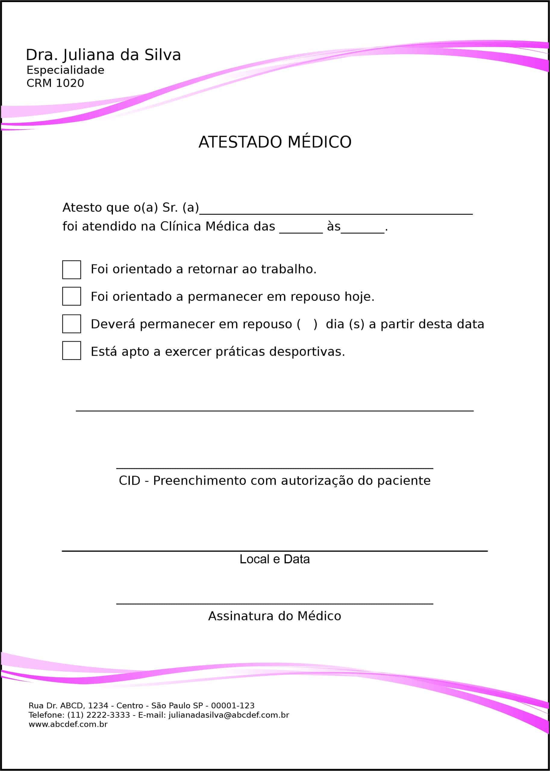 Atestado Clínica Geral Berenice II