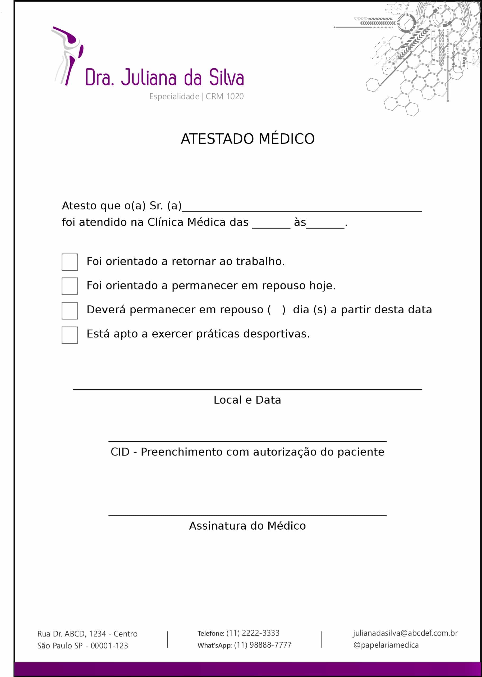 Atestado Ortopedia Neápolis