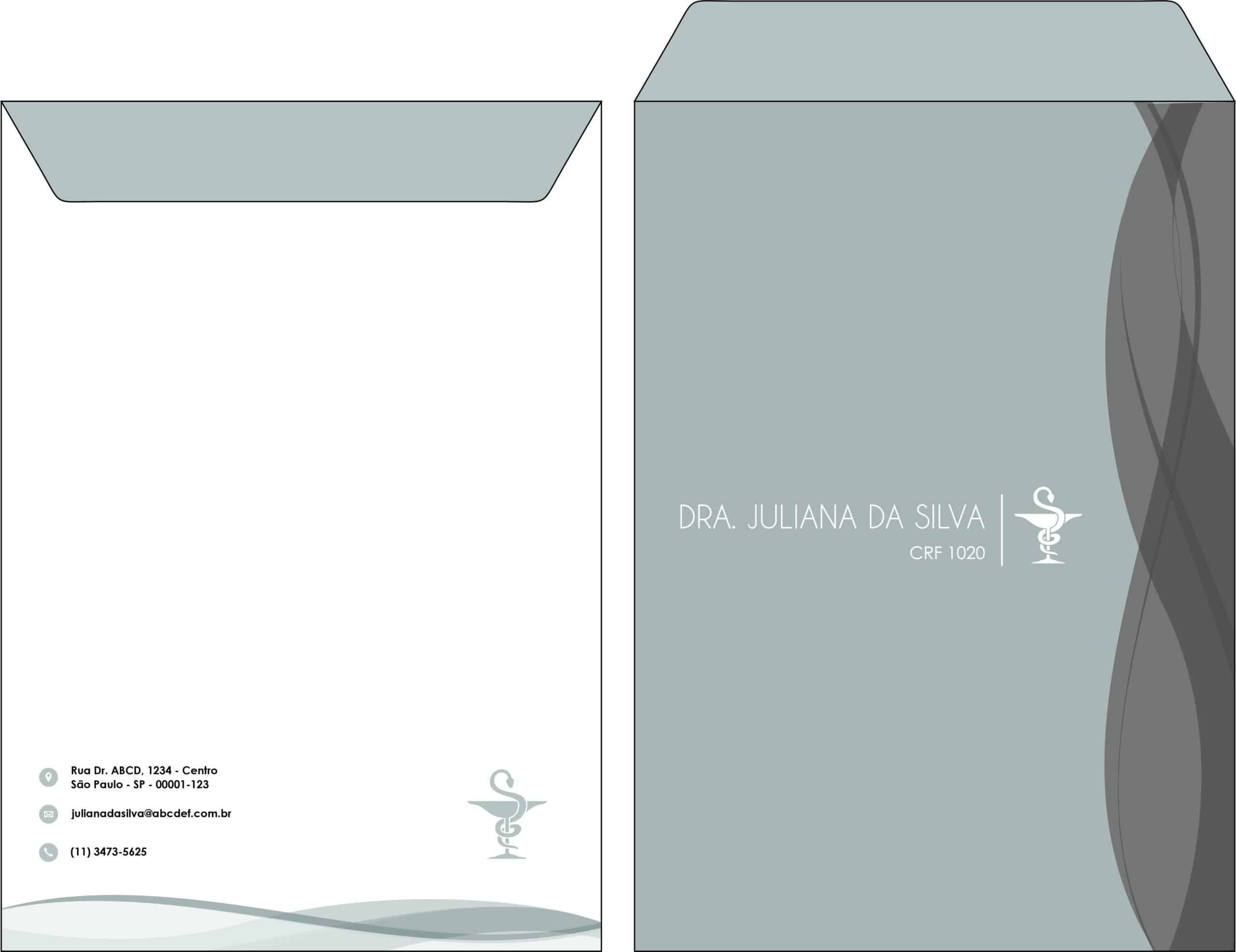 Envelope Saco para papel A4 - Farmácia Barcelona