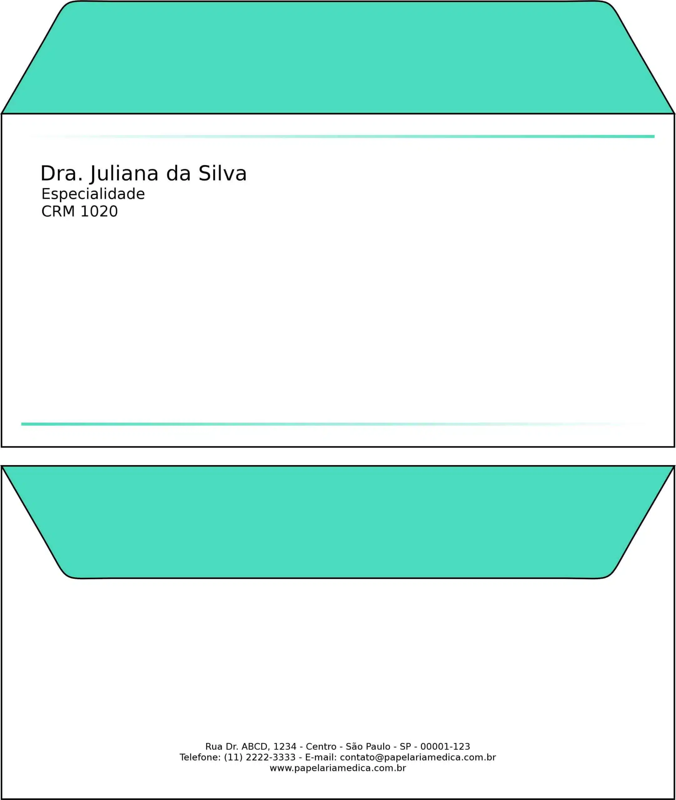 Envelope Ofício (Carta) Clínica Geral Sohag