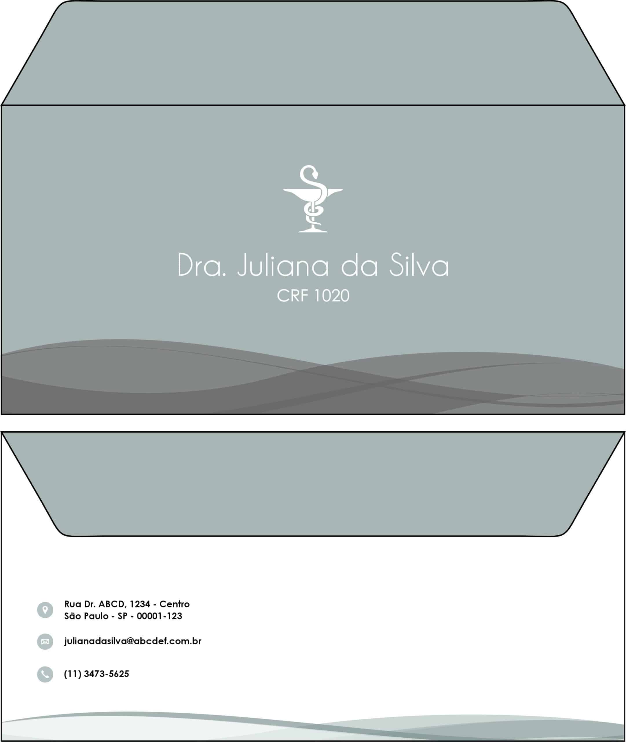 Envelope Ofício (Carta) Farmácia Glasgow