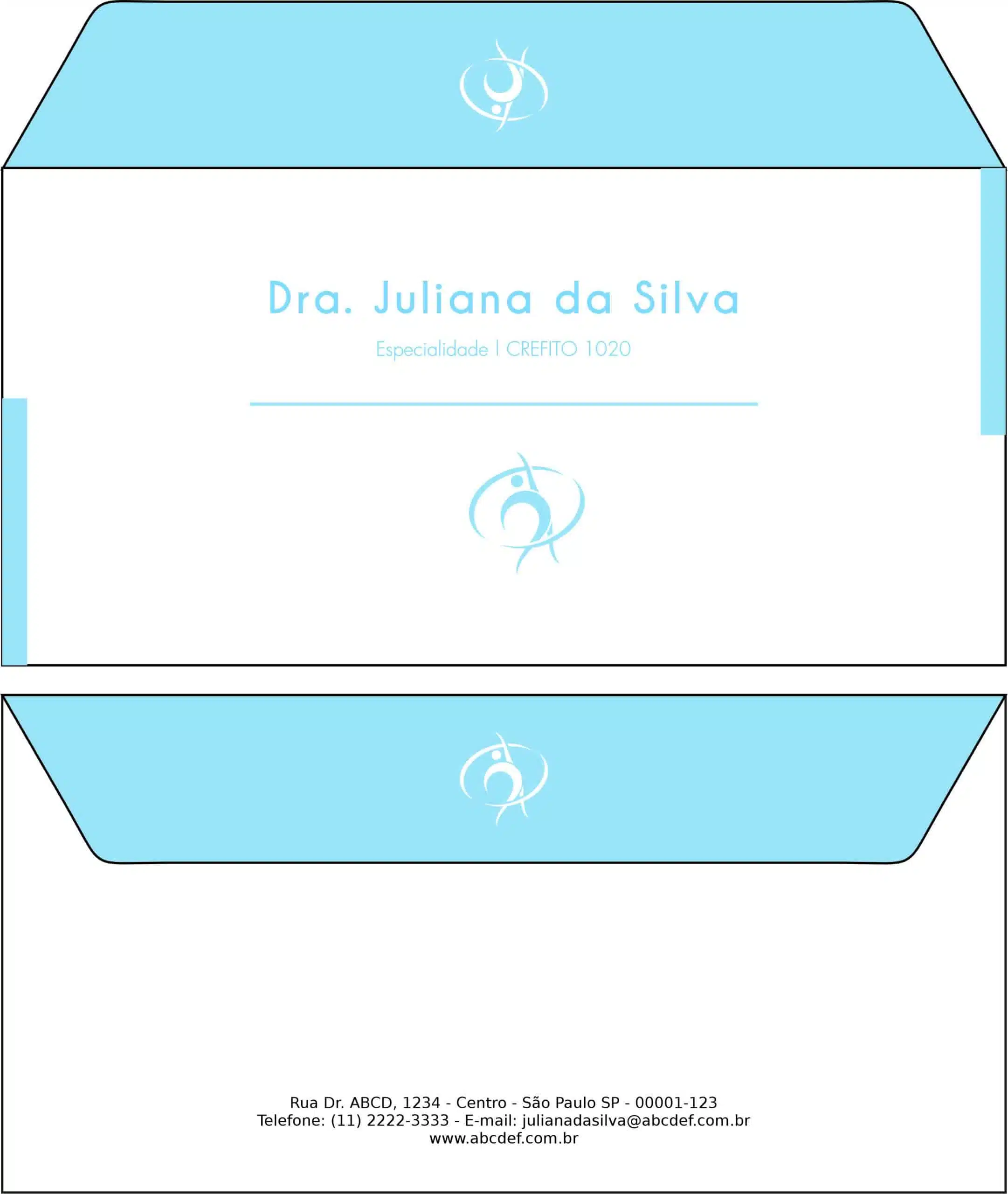 Envelope Ofício (Carta) Fisioterapia Tripoli